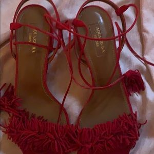 Aquazurra Ref Lace-Up Sandals